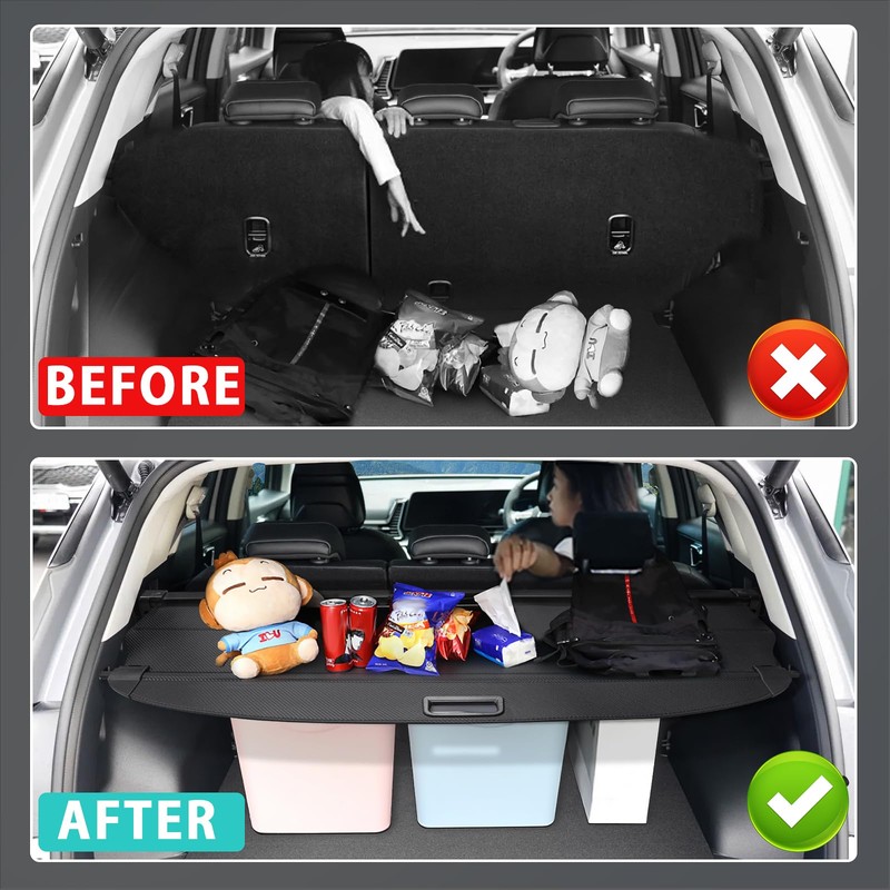 VEENJOY Cargo Cover for Hyundai Tucson 2026 2025-2022 Accessories Retractable