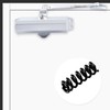 Automatic Door Closer Punch Free Adjustable 180 Degrees Automatic Closing
