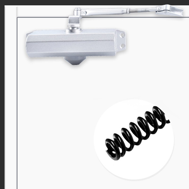Automatic Door Closer Punch Free Adjustable 180 Degrees Automatic Closing