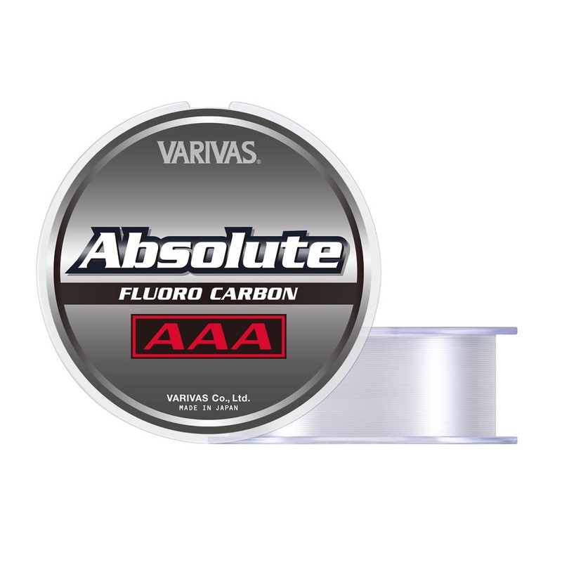 VARIVAS Absolute AAA Fluorocarbon Line, 28.6 ft (80 m), Natural,