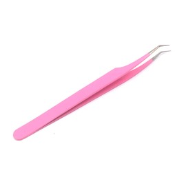 AAProTools Professional Tweezer Pack- 4 Tweezers Set- Ingrown Hair Remover Treatment. Premium Eyebrow Shaper. (Pink) Color Tweezers with Pouch A+ Quality