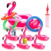 JOYIN Inflatable Flamingo Ring toss Games with Hand Pump,6 Pcs