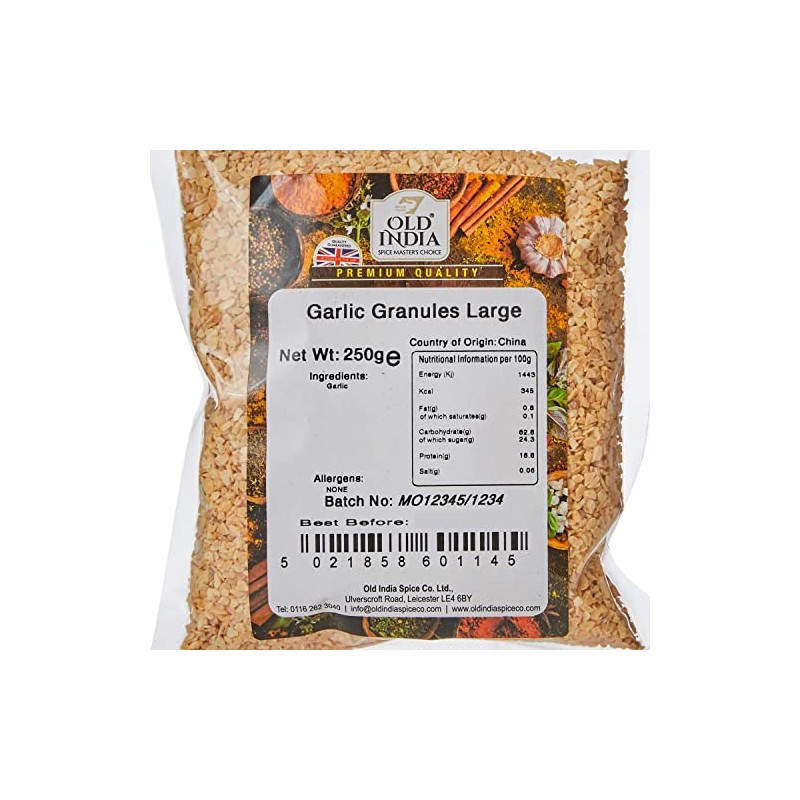 Old India Garlic Granules Large 250g