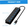 iplusmile 7-Port High Speed USB 3.0 Hub Hub USB for