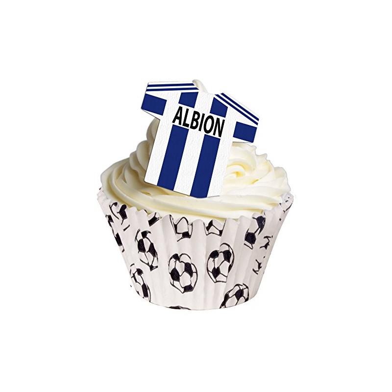 12 Edible Football Shirts- Albion