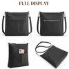 S-ZONE Medium Pebbled Leather Crossbody Shoulder Bag for Women Handbag