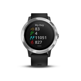 Smartwatch GARMIN Vivoactive 3 1,2in GPS Waterproof 5 ATM Glonass Black Stainless Steel (Renewed)