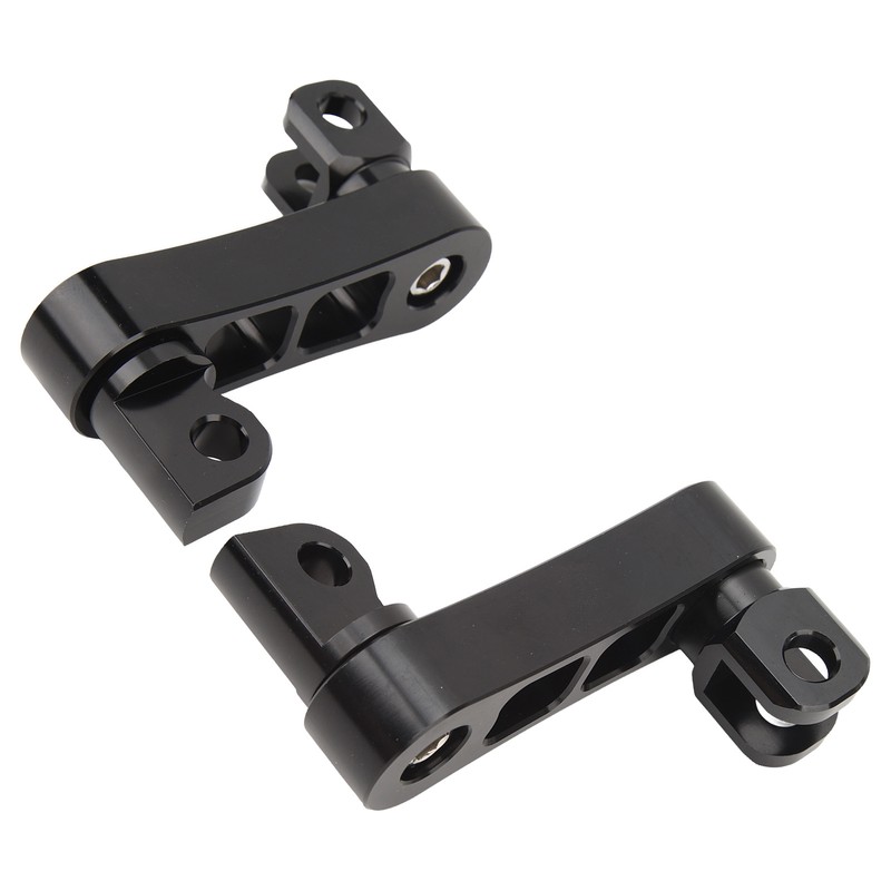 Motorcycle Foot Peg Highway Bracket 360° Adjustable Rugged Foot Peg