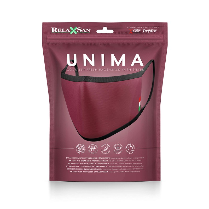Relaxsan UNIMA [Bordeaux] – Courtesy fresh and light fabric face