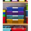 Storex Classroom Student Project Box, Plastic, 15.25 x 13.25 x