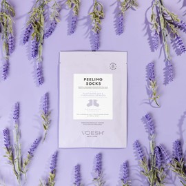 VOESH Exfoliating Peeling Socks - One Pair Peeling Foot Masks, Foot Peeling - Foot Masks Socks - Foot Peel Callus Remover - Exfoliating Peeling Socks for Dry Feet - Pedicure Foot Peel