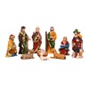 Genubi Industry Mini Nativity Set 10pcs, Resin Nativity Scene Figurines