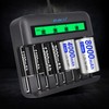 Tenberly AA AAA C D Universal Battery Charger with 4
