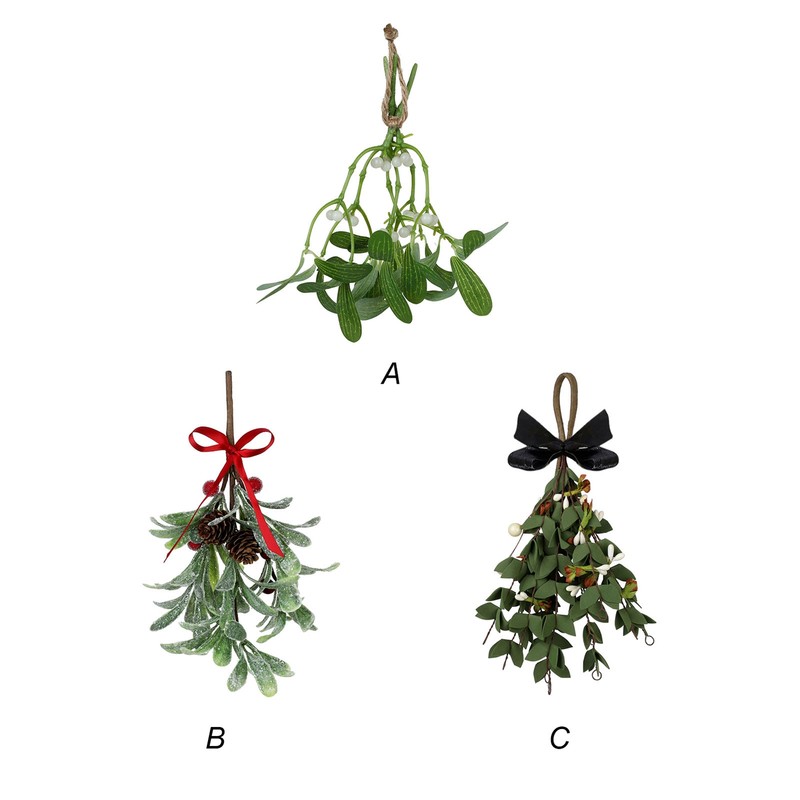 Artificial Mistletoe Leaves Christmas Decoration