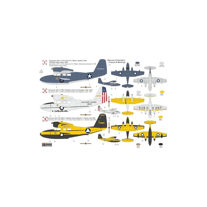 KP Model KPM0475 1/72 Graman J4F-1 Vision, Plastic Model