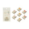 TOHKIN MZTSC-S7PO Mizutama Collaboration Design Slide Clips, Small, Pack of