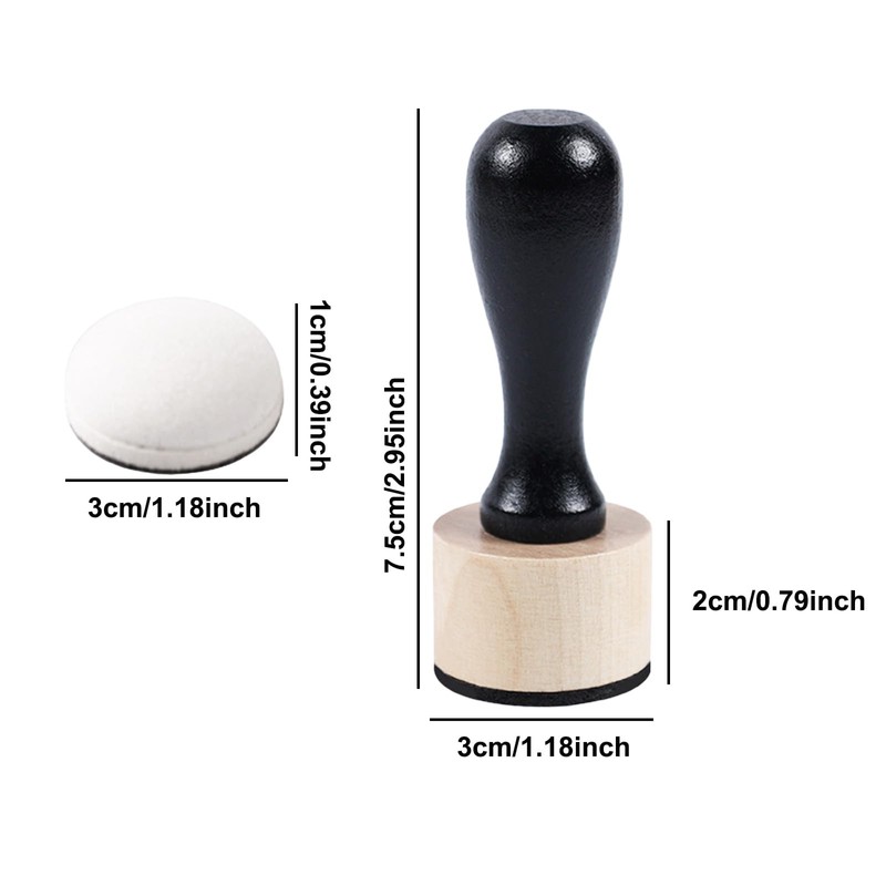 CENZICOM 21 Packs Mini Round Ink Blending Tool with Foams