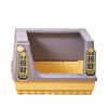 Cat Litter Box Semi Enclosed Heightened Fence Prevent Leakage Large