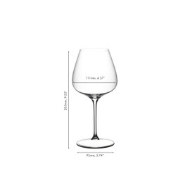 Riedel GRAPE Pinot Noir/Nebbiolo/Aperitivo - Wine & Cocktail Glass - 4 Pack - Dishwasher Save, Crystal Glass - 5424/07 US