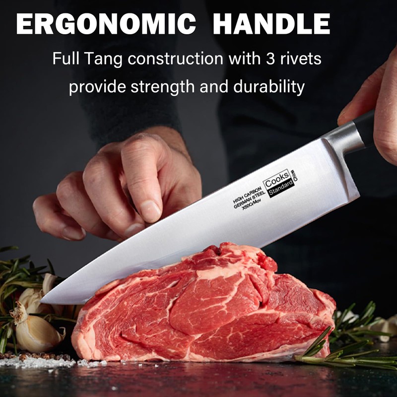 Cooks Standard 8-Inch/20cm Stainless Steel Chef's Kitchen Knife, Multi Purpose