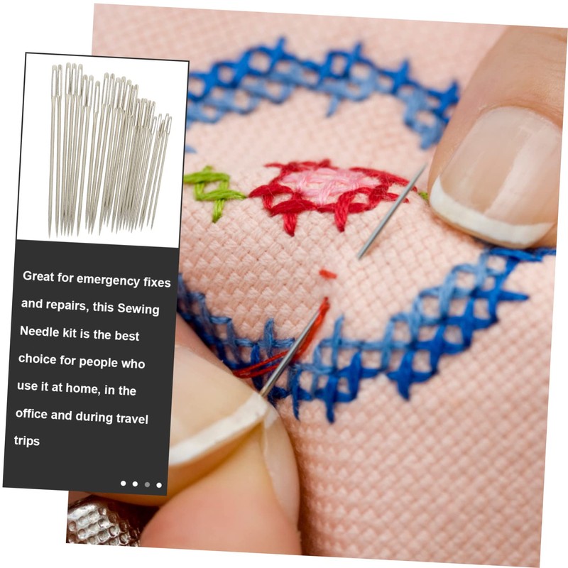 jojofuny Big Eye Needle Set Sewing Supplies Stitch Markers Embroidery