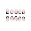 SINHOT French Tip Press on Nails Medium Coffin Fake Nails