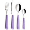 EXZACT Cutlery Set Coloured 16pcs Stainless Steel, Silverware with Coloured