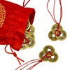 Fengshuisale 3 PCS Ancient Chinese Fortune Brass Coins Fengshui I-Ching