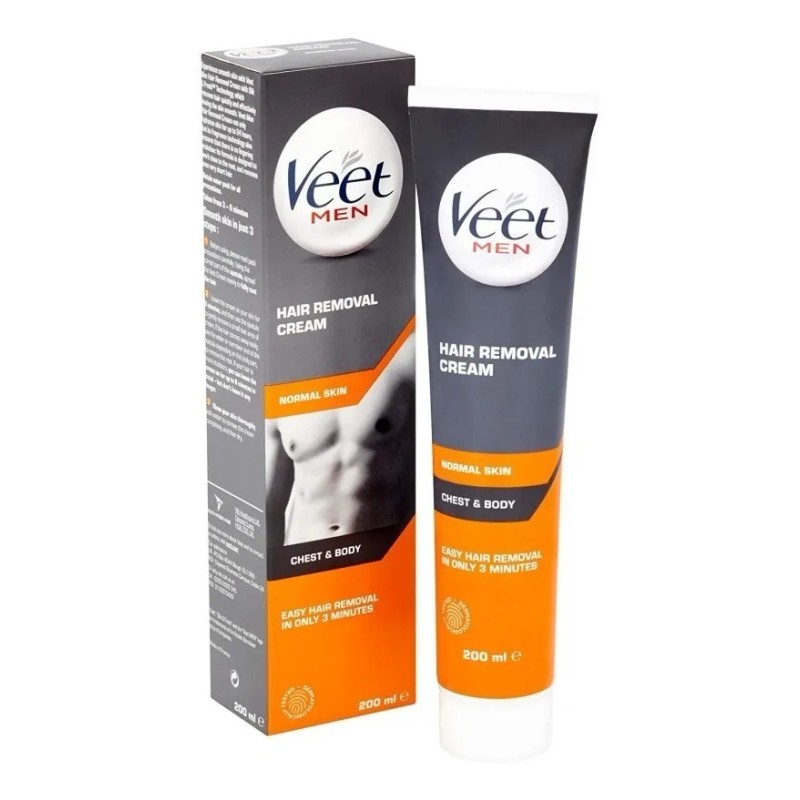 Crema Depilatoria Veet For Men Pieles Normales 200