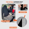 GXARTS 2Pcs 60/40 Cloth High Back Bench Seat Cover Black/Charcoal