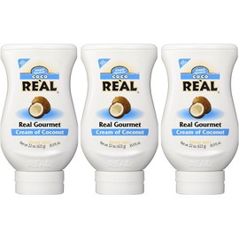 Coco Reàl, Cream of Coconut, 16.9 FL OZ Squeezable Bottle (Pack of 3)