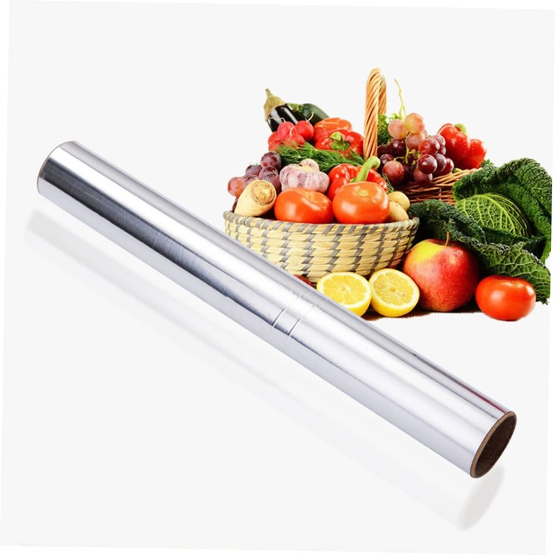ORFOFE 3 Rolls Aluminum Foil Paper Roll Baking BBQ Foil