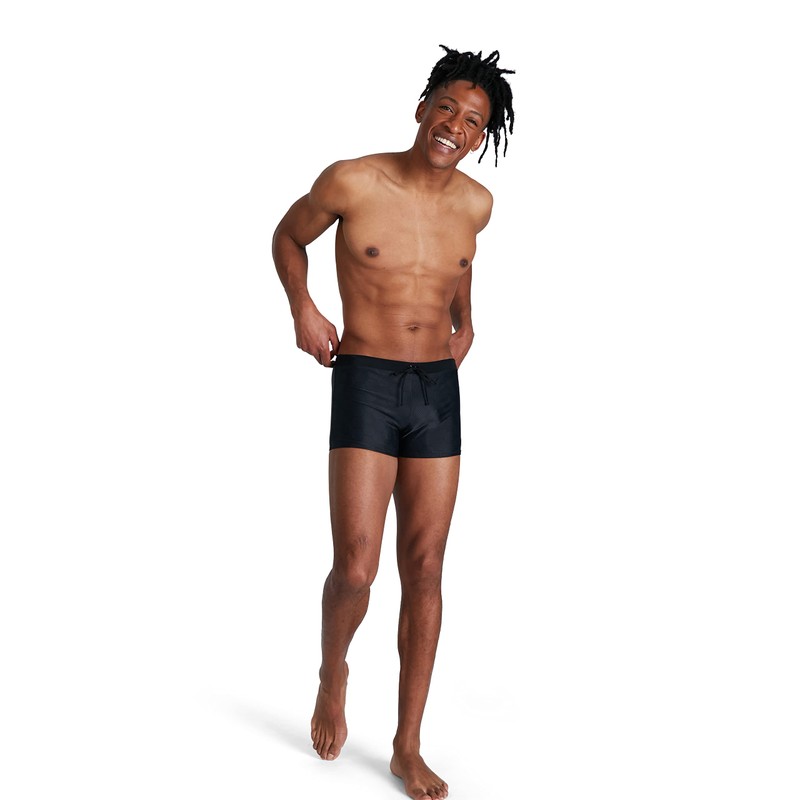 Speedo Men's Valmilton Aquashort, Black/Oxid Grey, 32