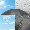 Ultimate Windproof Inverted Travel Umbrella 16 Rib with Reflective Edges,