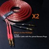 UCINNOVATE Banana Plug Coated 13 AWG Gold Plated Speaker Cable