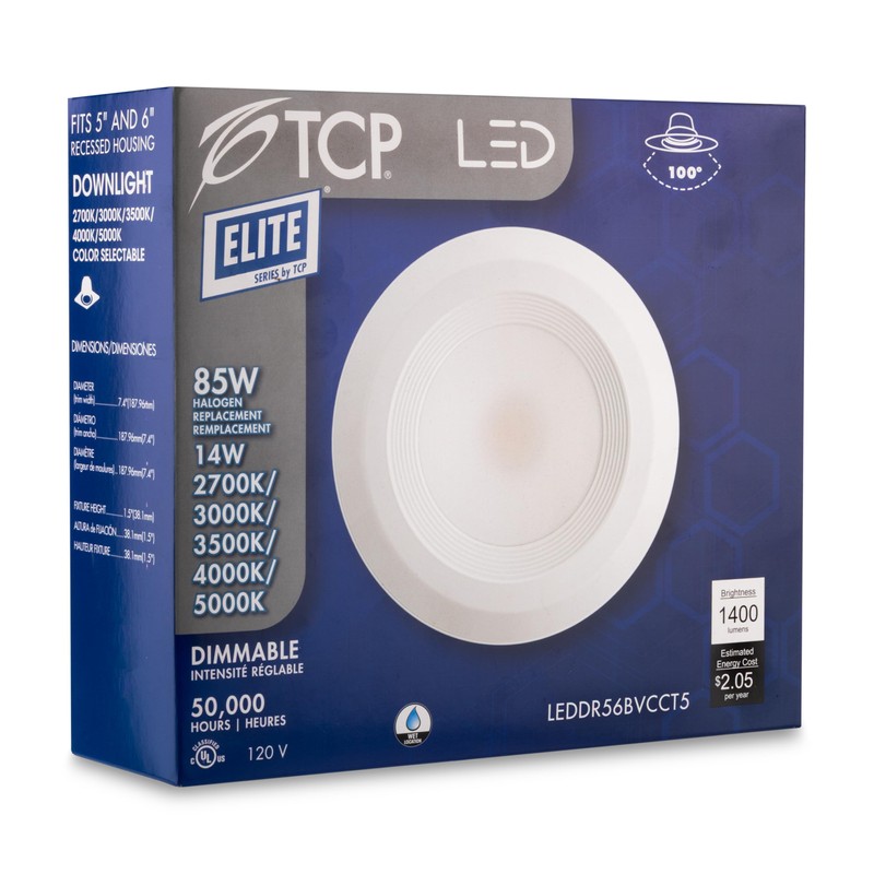 TCP LEDDR56BVCCT5 5/6 Inch LED Beveled Downlight - 50,000 Hour