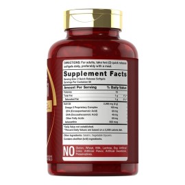 Aceite De Krill Oil 2000mg Omega 3 + Dha 120 Cápsulas Sabor Sin Sabor