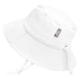 Jan & Jul Sun Hat, Baby / Toddler / Child, Quick-Drying, SPF 50+, Adjustable Size Chin Strap - White, size: xl