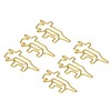 100pcs Golden Dinosaur Paper Clips Increase Slip Resistance Anti Rust