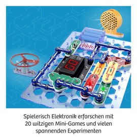 KOSMOS 620998 Easy Elektro Games, Playful Learning About Circuits When Programming Mini Games, Experiment Box for Electrical Engineering, for Children from 8 to 12 Years