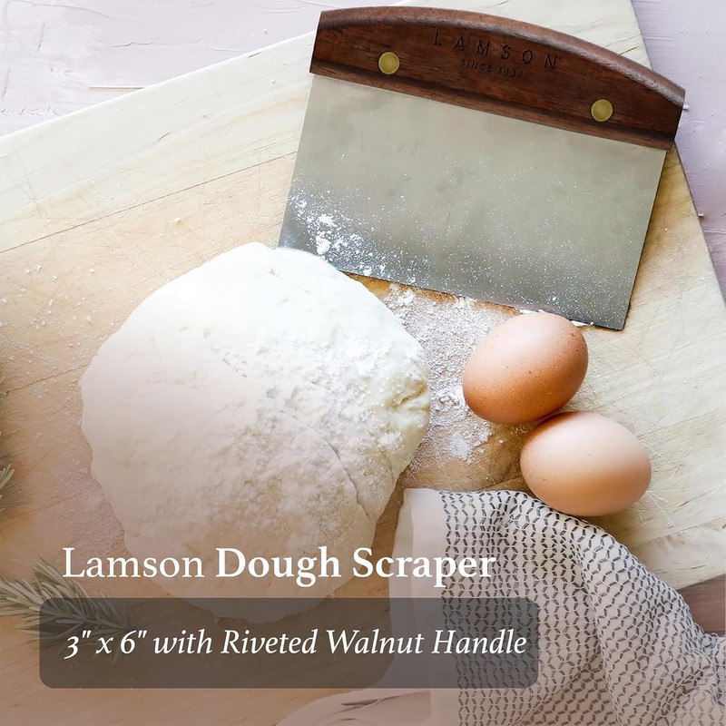 Lamson Kitchen Utensils - 3" x 6" Bench Scraper, High-Carbon