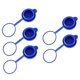 Lexziuo 5PCS Water Jug Caps for 3 & 5 Gallon Jugs, Reusable Non-Spill Replacement Lids, Fits 55mm Standard/Screw/Crown Tops Water Bottles & Dispensers, Upgrade Durable Leak-Proof Caps