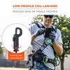 Ergodyne Squids 3151 Coiled Lanyard Tether with Swivel Hook, Detachable