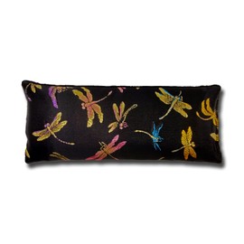 Candi Andi Handmade Luxe Serenity Eye Pillow - All-Natural Flaxseed & Lavender Scented – Weighted Eye Mask for Yoga, Meditation, Hot & Cold Therapy - Dragonfly Nite - TEP-DF