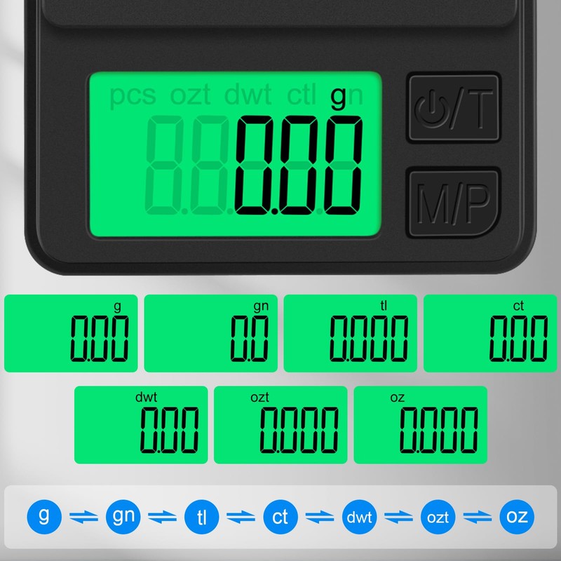 Digital Pocket Scale 1000g x 0.01g, Diyife Portable Precision Gram