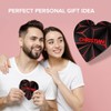 1 x Heart Coaster - Name Christian Gamer Black Red