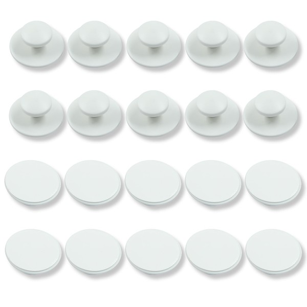 Moicstiy 20 Pcs Self-Adhesive Dresser Knob Instant Adhesive Cabinet Handle