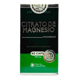 Citrato de Magnesio 60 Cápsulas Joy Natura Suplemento Sin Gluten Vegano                                                                               