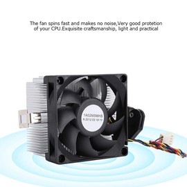 HZ-K8-29 CPU Cooler 12V 2.8W, Hydraulic Bearing 2200RPM High Speed 7015 Silent Fan for AMD AM2 AM3 AM3+ FM1 FM2 FM2+, AL6063-T5 Aluminum Extruded Heat Sinks