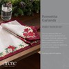 Elrene Home Fashions Poinsettia Garlands Holiday Engineered Napkins, Set of